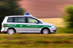 Polizeiauto mit Blaulicht
