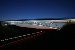 Autobahnbruecke Nachts