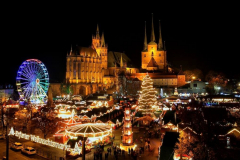 Weihnachtsmarkt Erfurt Abends