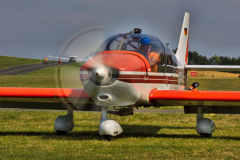 Flugzeug am Start Robin DR 400